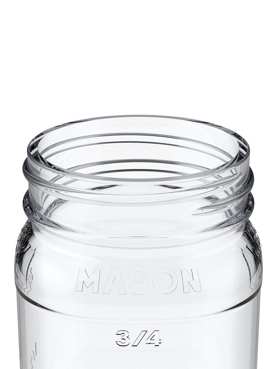 16oz Mason Jar Flint - Finish Close-Up