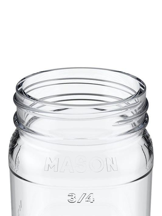 16oz Mason Jar Flint - Finish Close-Up