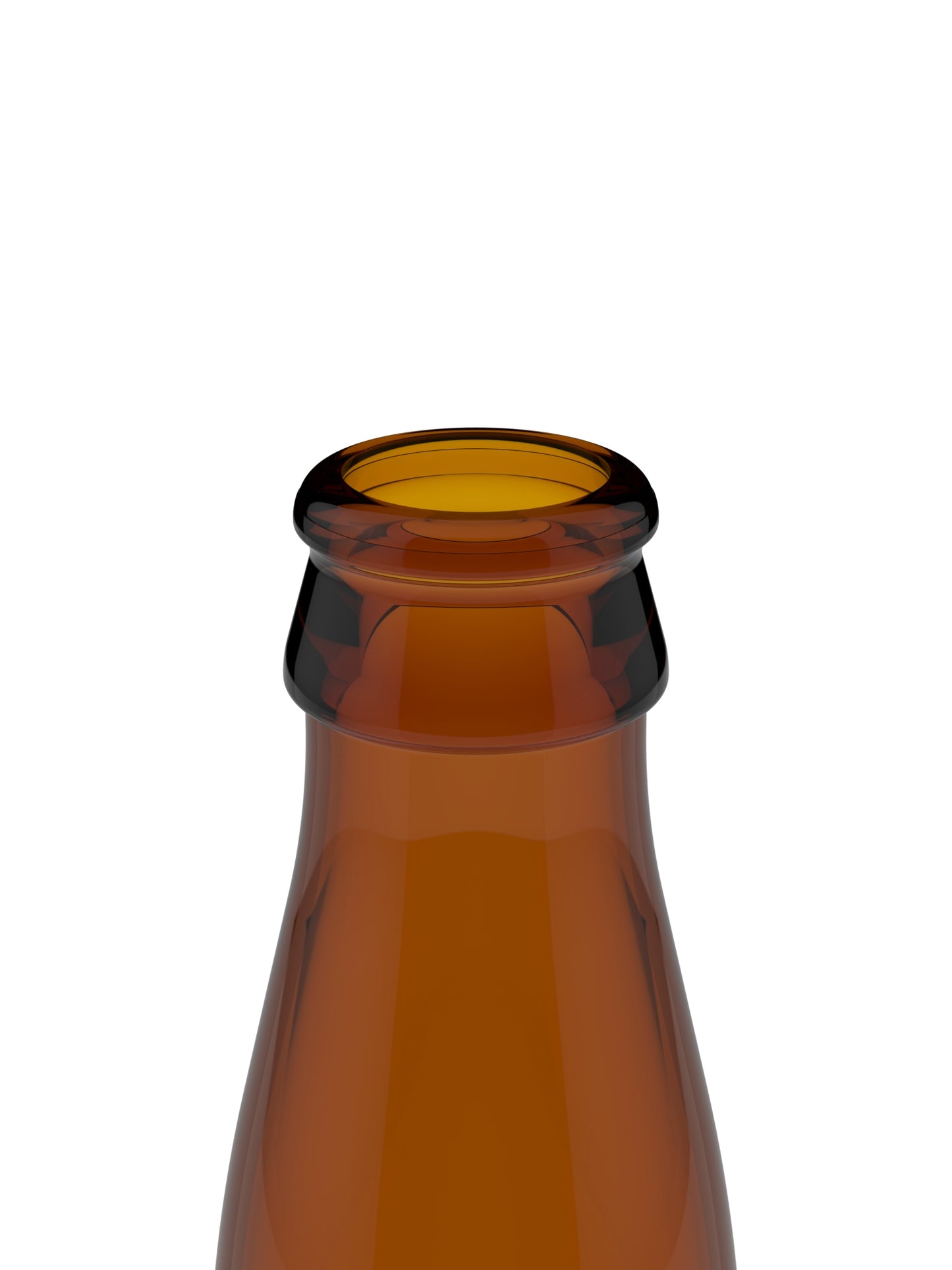 22oz Admiral Amber Glass Finish Close Up