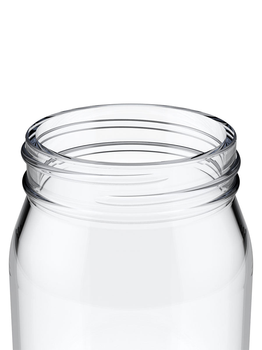 16oz Mayo Flint Glass Jar - Finish Close-Up