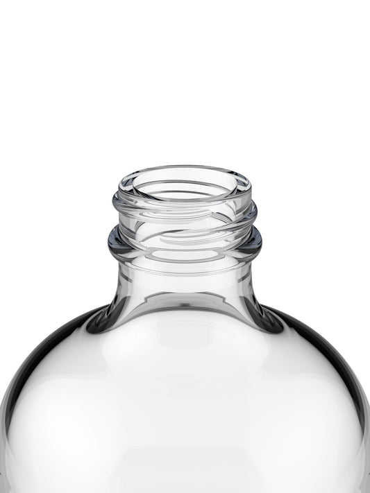 16oz Boston Round Flint Finish Close-Up