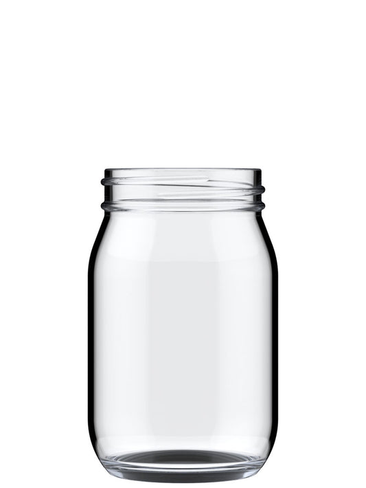 16oz Mayo Flint Glass Jar - Full Glass Jar