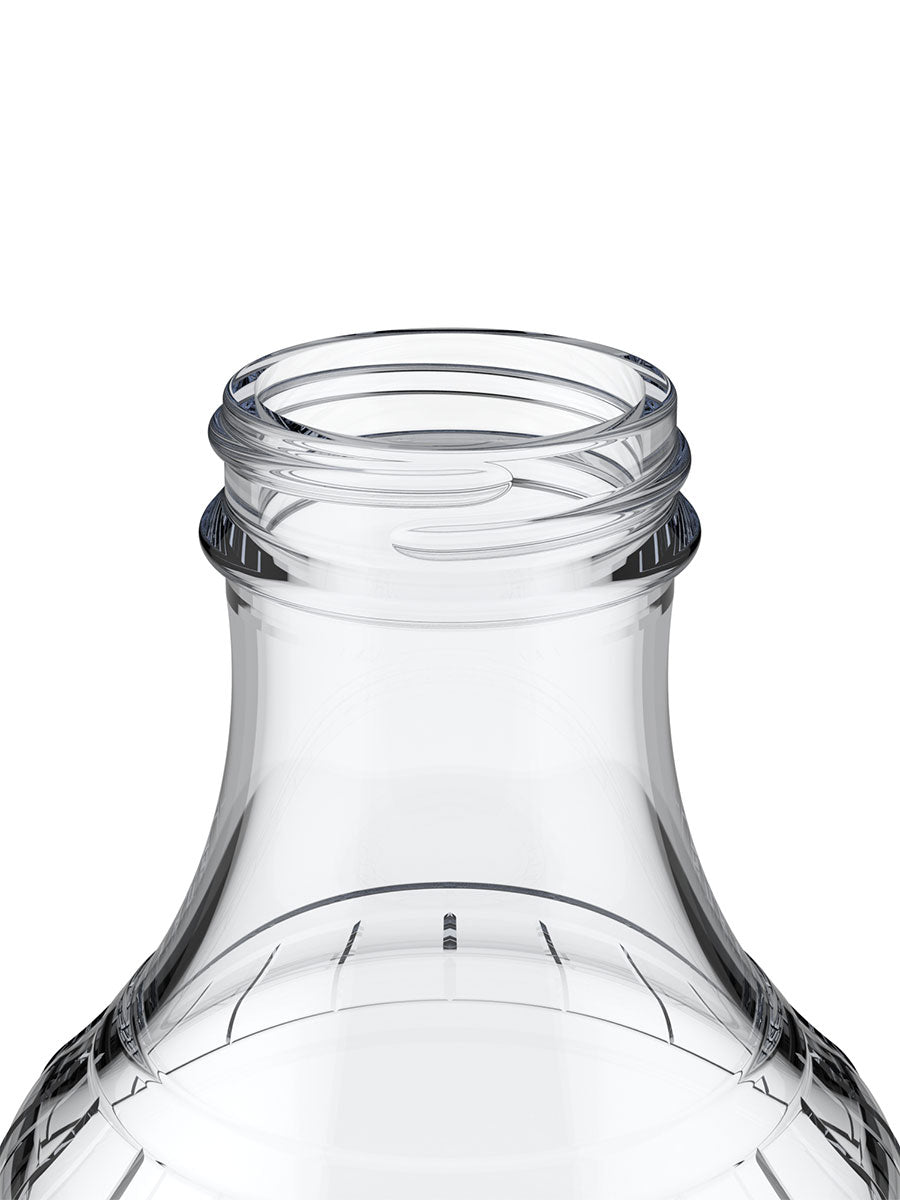 17oz BBQ Flint Glass Bottle - Finish Close Up