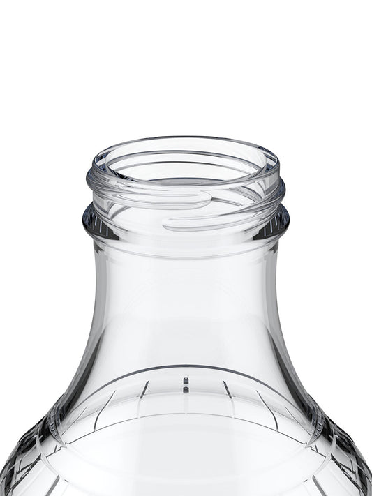 17oz BBQ Flint Glass Bottle - Finish Close Up