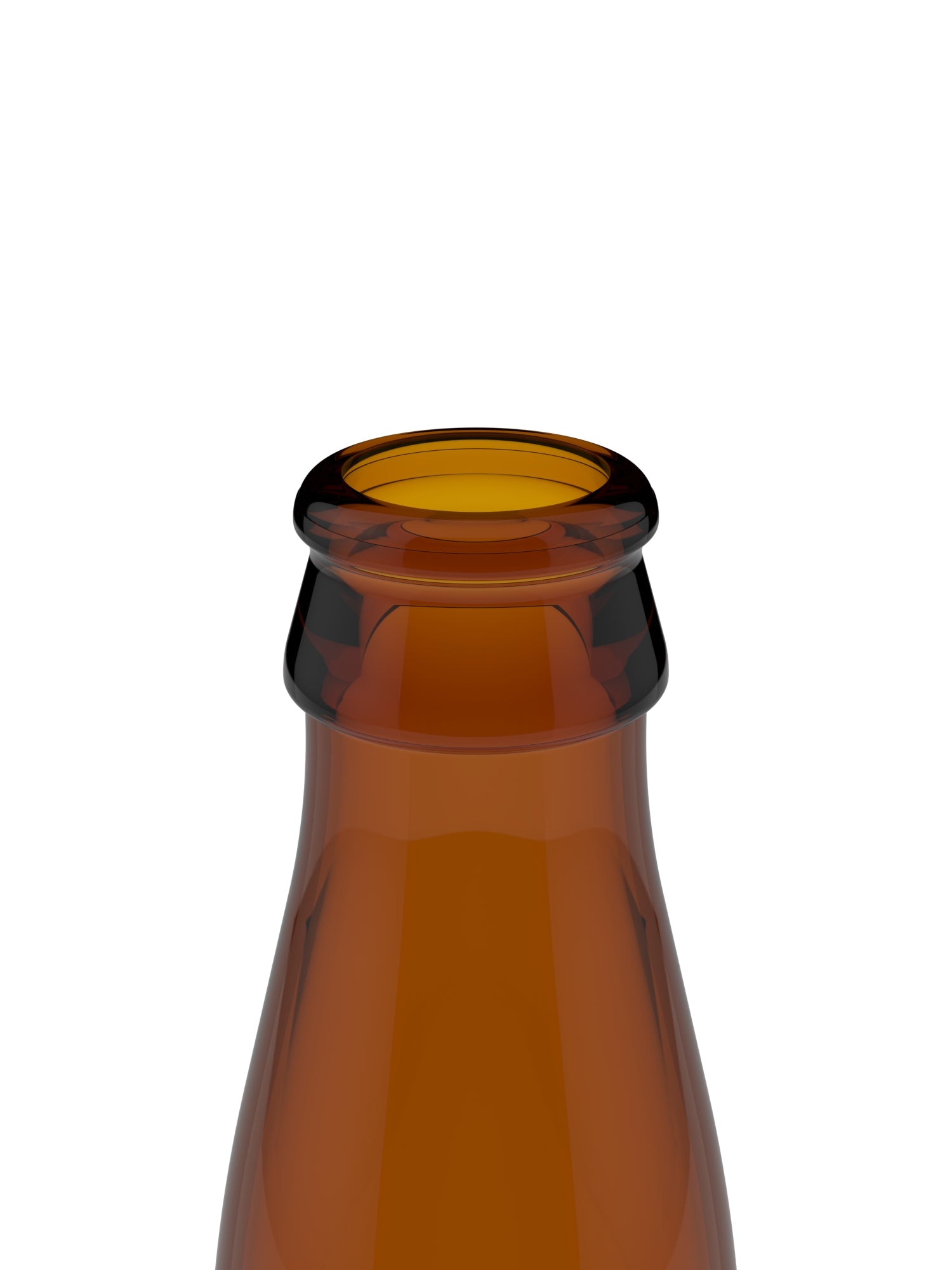 22oz Admiral Amber Glass Finish Close Up