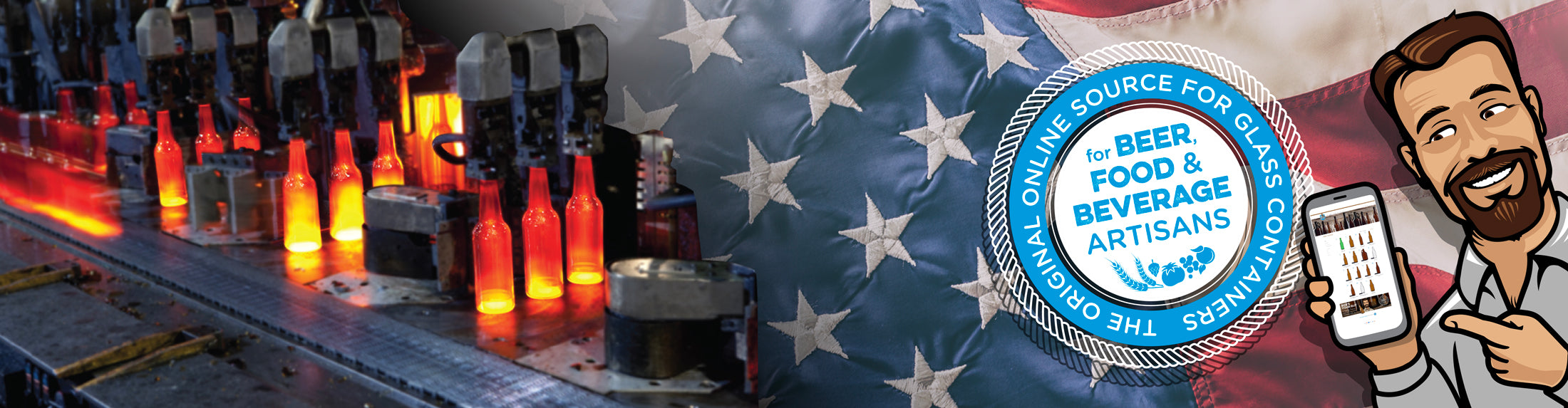 The original source for glass containers online for Beer, Food, and Beverage Artisans